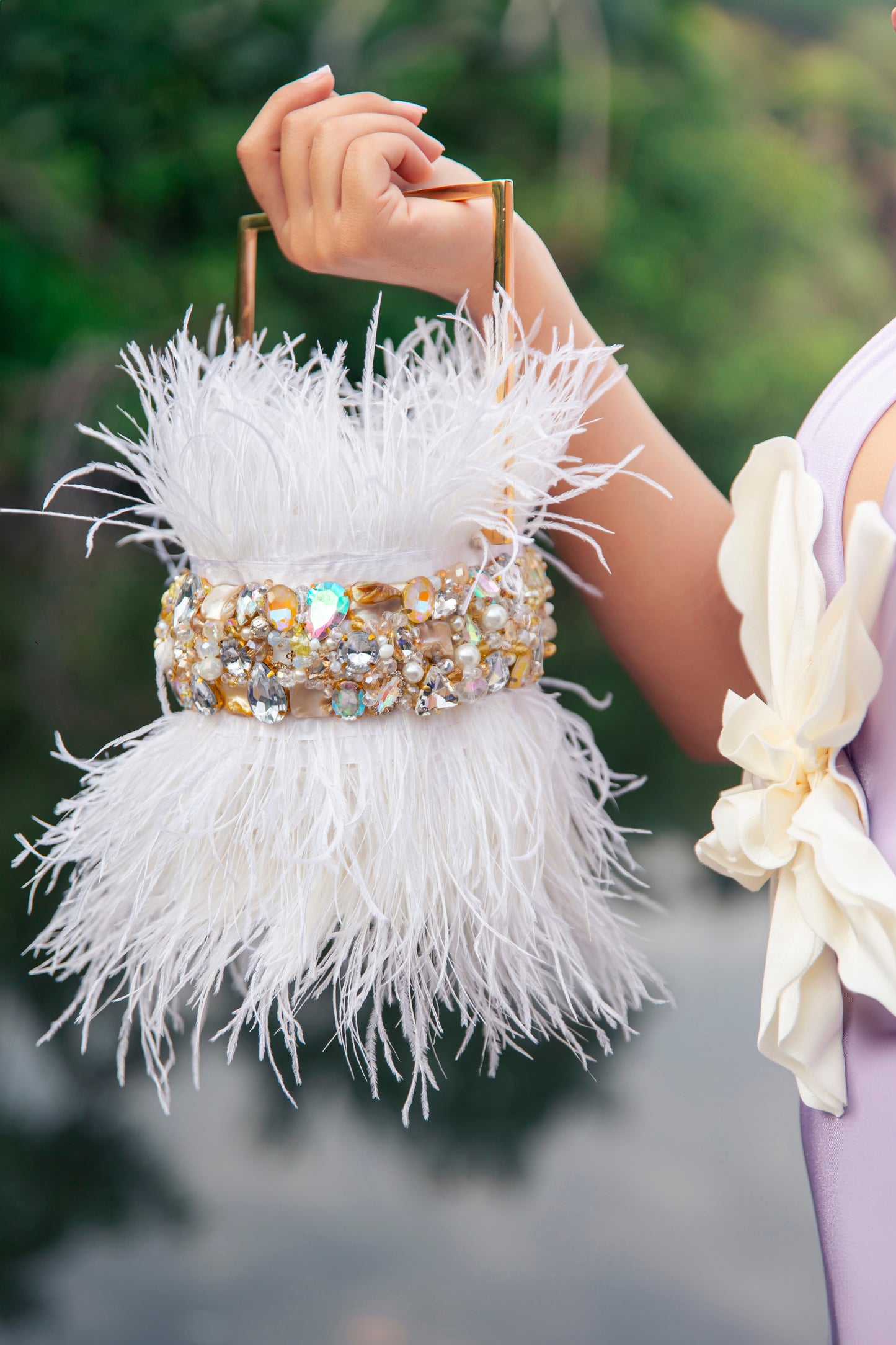 Luxury Feather Bag